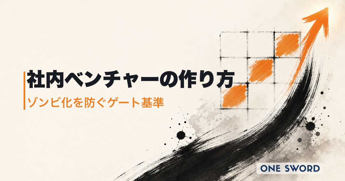社内ベンチャーの制度設計と立ち上げ方｜ゾンビプロジェクト前兆チェックリスト＋ゲート基準