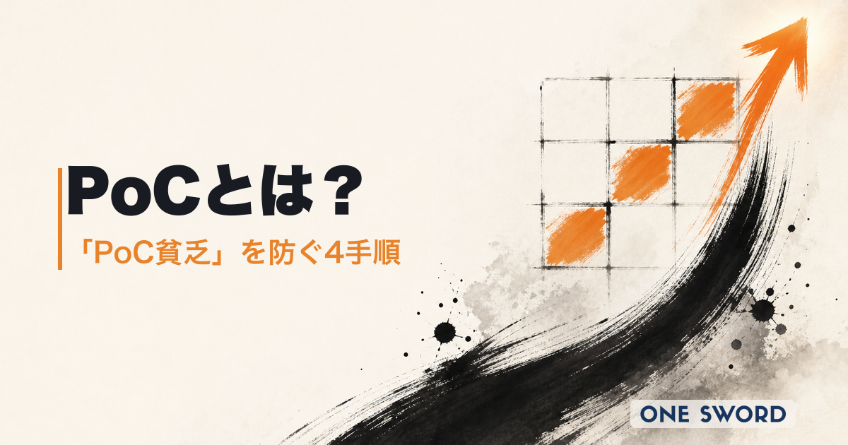 PoC(概念実証)とは？「PoC貧乏」を回避し新規事業を成功させる4つの手順【図解あり】