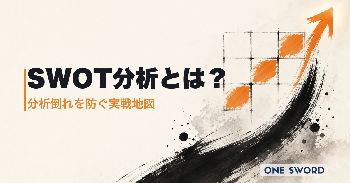 SWOT分析とは｜300社支援で見えた「分析倒れ」を防ぐ実戦の地図